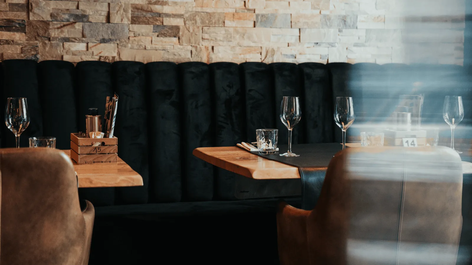Banquette, salle du bas