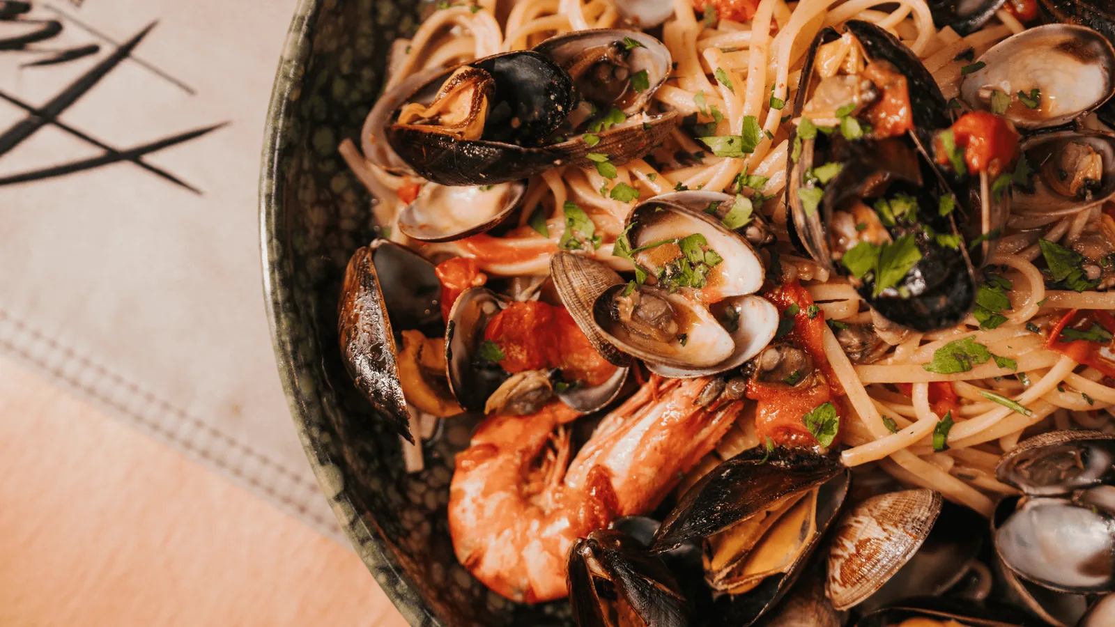 Pâtes aux fruits de mer