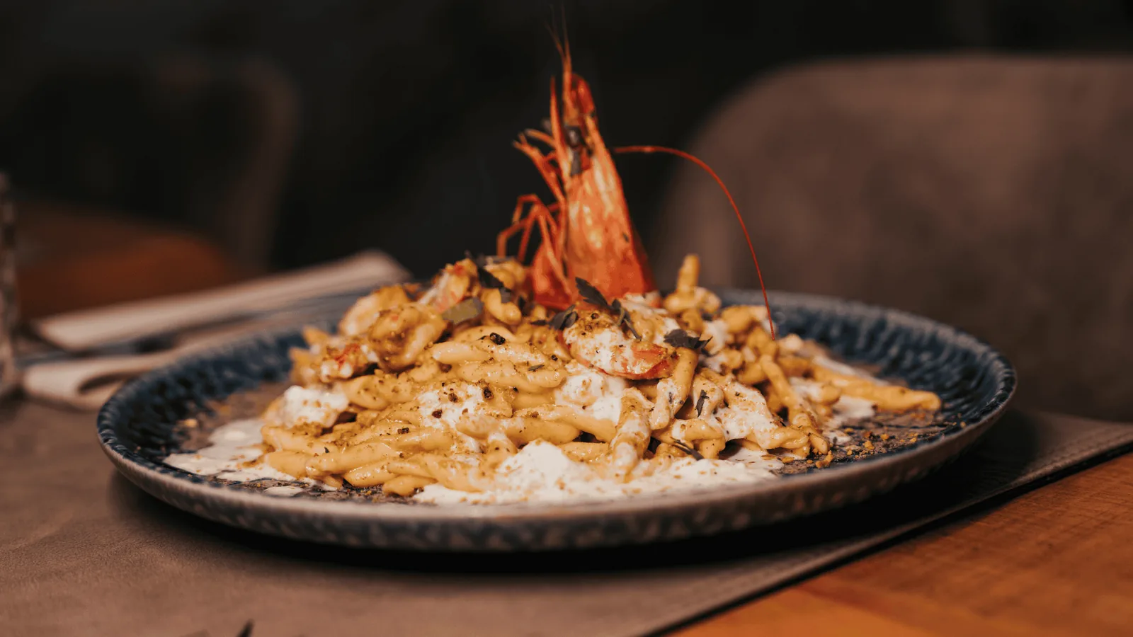 Pâtes aux langoustines