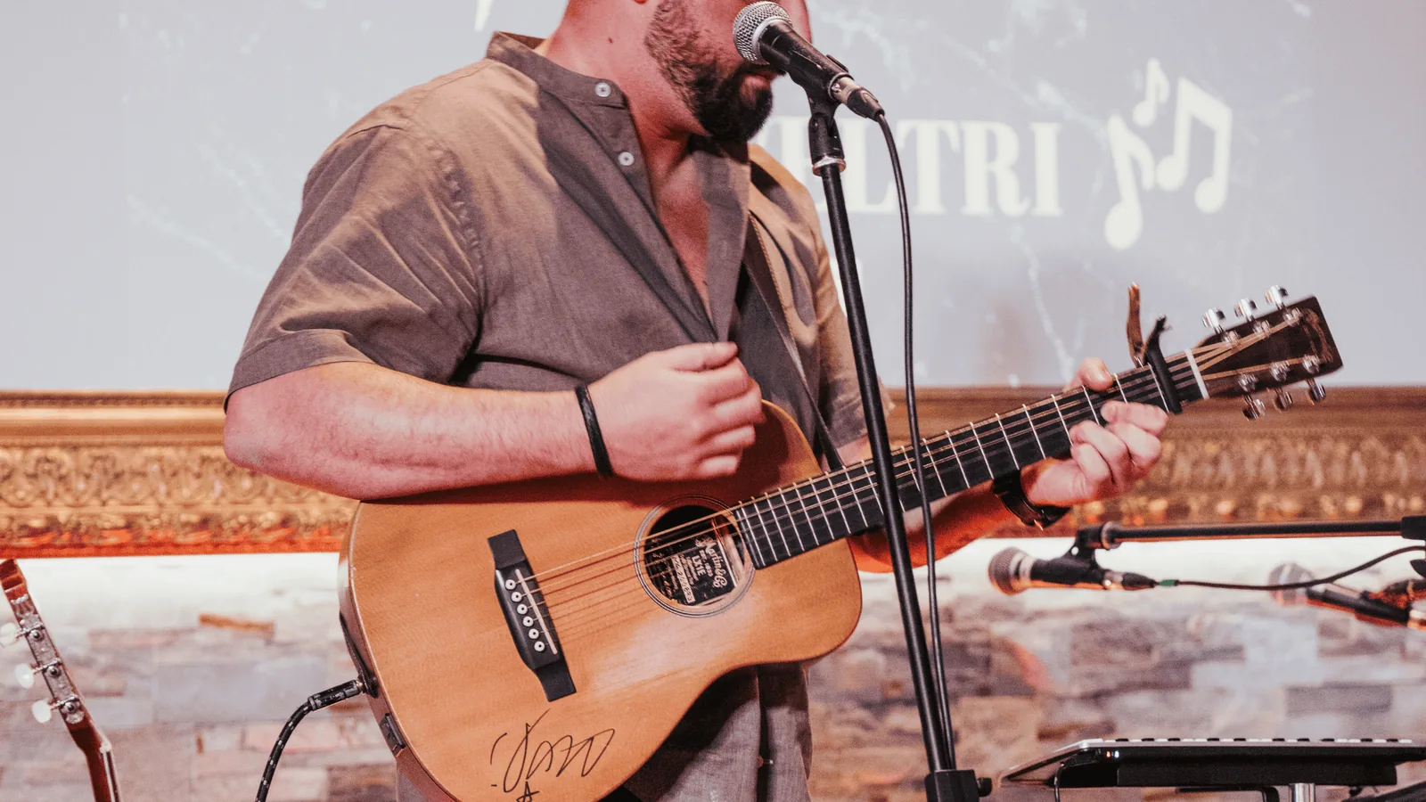 Toni Veltri, chanteur live